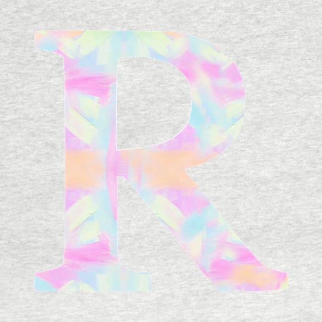 The Letter R Rainbow Design by Claireandrewss